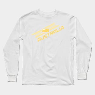 Australia Gold Flag Team Shirt Long Sleeve T-Shirt